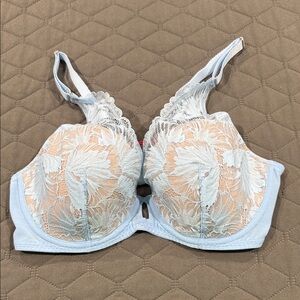 Elegant Lace Blue Bra